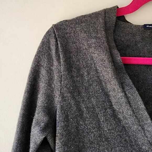 Ralph Lauren Sport Merino Wool Cardigan | Women's Large | Charcoal Gray Pockets - Picture 2 of 9